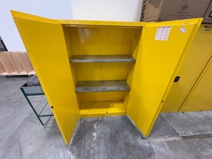lot 41 image: Uline Flammable Liquid Storage  Cabinet H 65 x L 43 x D 18