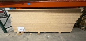 lot 218 image: (43) Wild Cherry TFL Melamine  4 x 8 two-sided with particle board core PN TFL WA 7054 60 2s PB