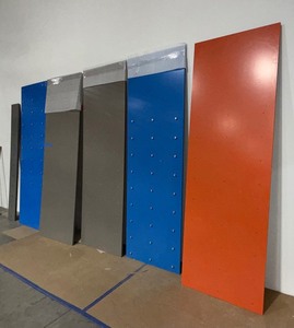 lot 231 image: (6) Retail Display components for a shoe display, Wall panels 3x9 & 1x 8 and the hardware pictured.