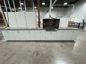 lot 227 image: 211 x 26 cabinets with counter top