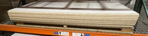 lot 215 image: (approx 22)  4 x 8 White Melamine two-sided with particle board core