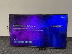 lot 245 image: Vizio TV model V505-J09 with remote & wall mount