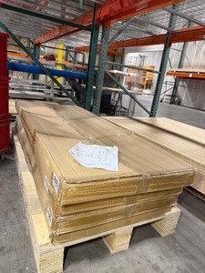 lot 274 image: (4 boxes) Folding-C Frame fixtures can be used as backdrops or enclosures for workstations.