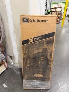 lot 277 image: Cutler-hammer BR LoadCenter main breaker box. Note looks like hardware for the door is needed