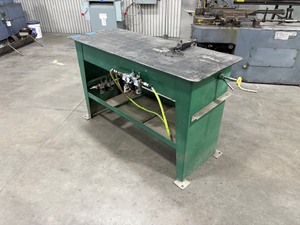 lot 278 image: Lubow M.L. 10 Table Pneumatic wire bender