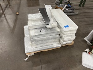 lot 282 image: Pallet of Shelving displays