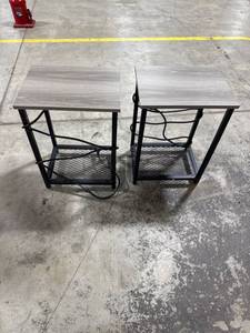 Side Tables with USB, Power