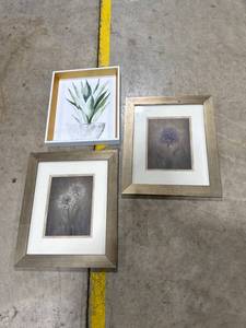 lot 0042 image: Framed Botanical Wall Art