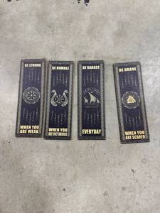 lot 0053 image: Printed Motivational Wall Hangings