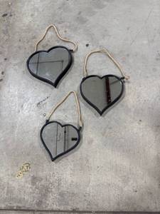 lot 0054 image: Heart Shaped Rope Mirrors