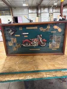 lot 0070 image: Motorcycle Shadow Box Display