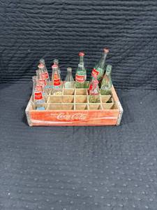 lot 0081 image: Vintage Coca-Cola Crate with Bottles