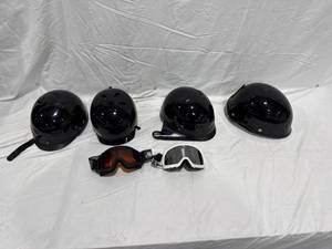 lot 0105 image: Helmets and Goggles Set