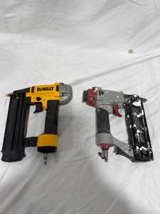 lot 0112 image: Two Pneumatic Nail Guns