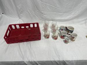 lot 0234 image: Coca-Cola Crate & Drinkware