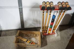 lot 101 image: Vintage Croquet Set (Complete)