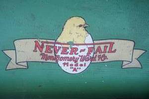 lot 111 image: AntiqueVintage Incubator Box Underwriters Laboratories Never-Fail Montgomery Ward Model A