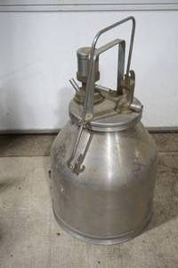 lot 117 image: Vintage Milking Machine Bucket with Inflations & Shells