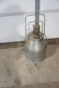 lot 119 image: Vintage Milking Machine Bucket with Inflations & Shells