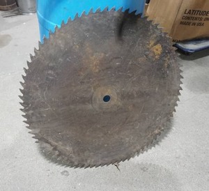 lot 120 image: Large Vintage Saw Blade