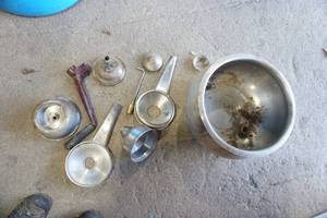 lot 132 image: Vintage Cream Separator. Stainless Steel (not complete)