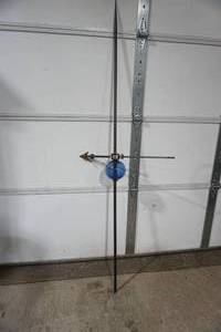 lot 164 image: Lightning Rod with Glass Ball (ball does have a crack)