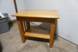lot 39 image: Wooden Side Table