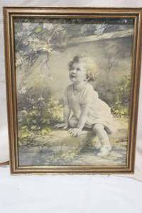 lot 57 image: Vintage Lithograph Home of the Bluebird