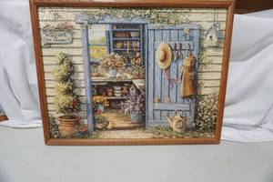 lot 65 image: Framed Puzzle Welcome to my Garden 25x 19