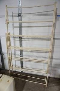 lot 67 image: Wooden Clothes Drying Rack