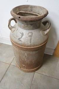 lot 95 image: Vintage Milk Can