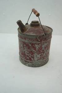 lot 203 image: Vintage Galvanized Gas Can (smaller)