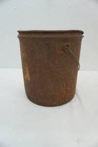 lot 207 image: Vintage Metal Bucket 13 tall