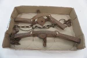 lot 209 image: Vintage Steel Animal Traps