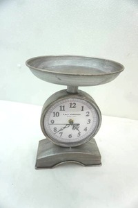 lot 318 image: F.W.P. Harrison Vintage-Style Farmhouse Scale Clock. Model 6842