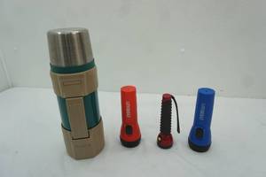 lot 397 image: (3ct) LED Flashlights & Thermos