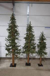 lot 425 image: (3ct) Artificial Pine Trees