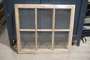 lot 437 image: Wooden Window Sash 31x28x1