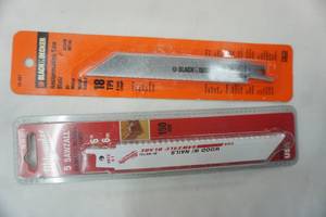 lot 495 image: NEW (5ct) Milwaukee Sawzall Blades NEW (1ct) Black & Decker Reciprocating Saw Blade