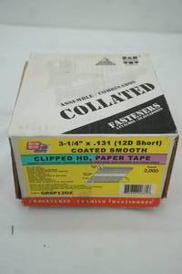 lot 497 image: 3-14 x .131 Coated Smooth Framing Nails for Nail Gun