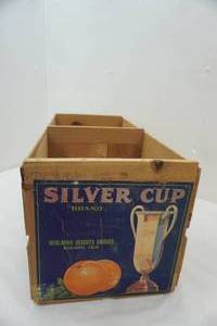lot 511 image: Vintage Fruit Box. Silver Cup Brand