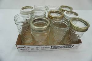 lot 530 image: Jelly Jars (11ct) Some with Rings