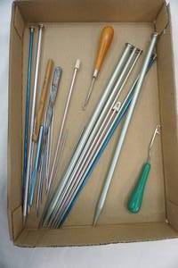 lot 569 image: Knitting Needles and Other Tools
