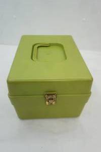 lot 577 image: Vintage Poly Container with Sewing Patterns