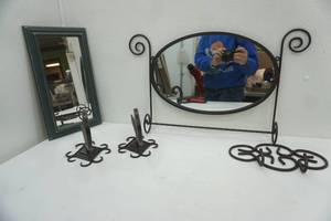 lot 660 image: Mirrors and Other Metal Decor