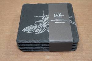 lot 99 image: Set of 4 Selbrae Slate Coasters