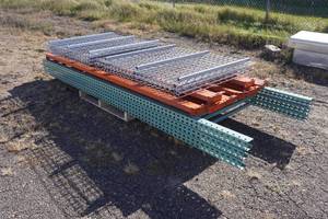 lot 1 image: 2 Sections of 12 Tall Pallet Racking