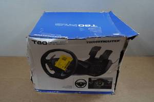 lot 267 image: Thrustmaster T80 Steering Wheel and Pedals