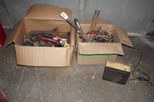 lot 290 image: Assorted Tools - Drivers, Lug Wrench, Exhaust Manifold