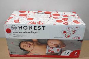 lot 324 image: Honest Size 2 Diapers - 72 Count